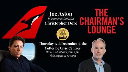 Joe Aston with Christopher Dore - The Chairman's Lounge