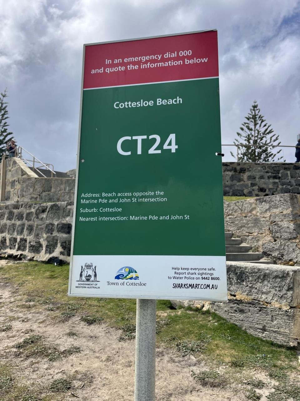 Update – shark barrier at Cottesloe Main Beach